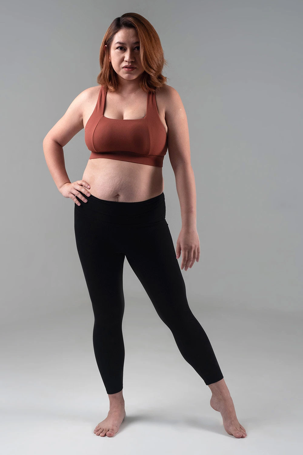 LUANA Maroon Sports Bra