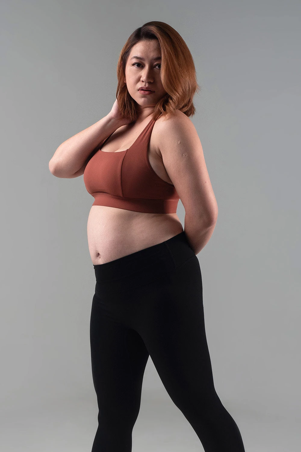 LUANA Maroon Sports Bra